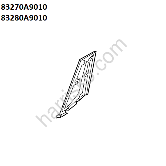 НАКЛАДКИ СТОЙКИ ДВЕРЕЙ КОМПЛЕКТ на Kia Carnival Sedona 83270A9010