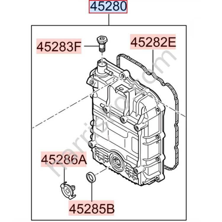 ПОДДОН АКПП НА HYUNDAI KIA 452804G610