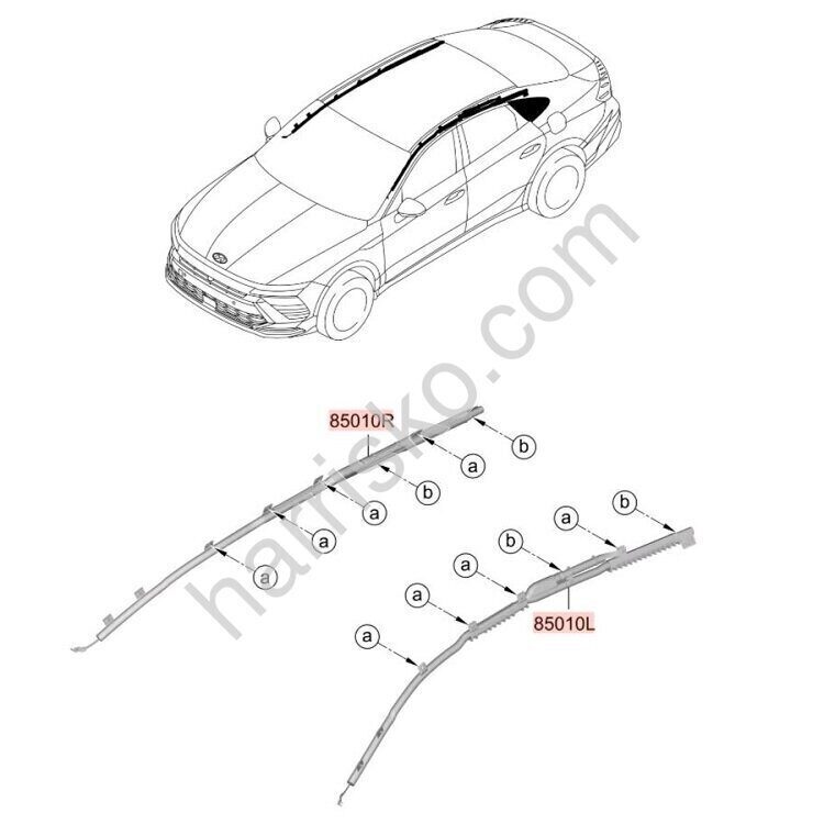 ПОДУШКА БЕЗОПАСНОСТИ БОКОВАЯ(ШТОРКА) ЛЕВАЯ НА HYUNDAI SONATA DN8 РЕСТАЙЛИНГ 80410L1000