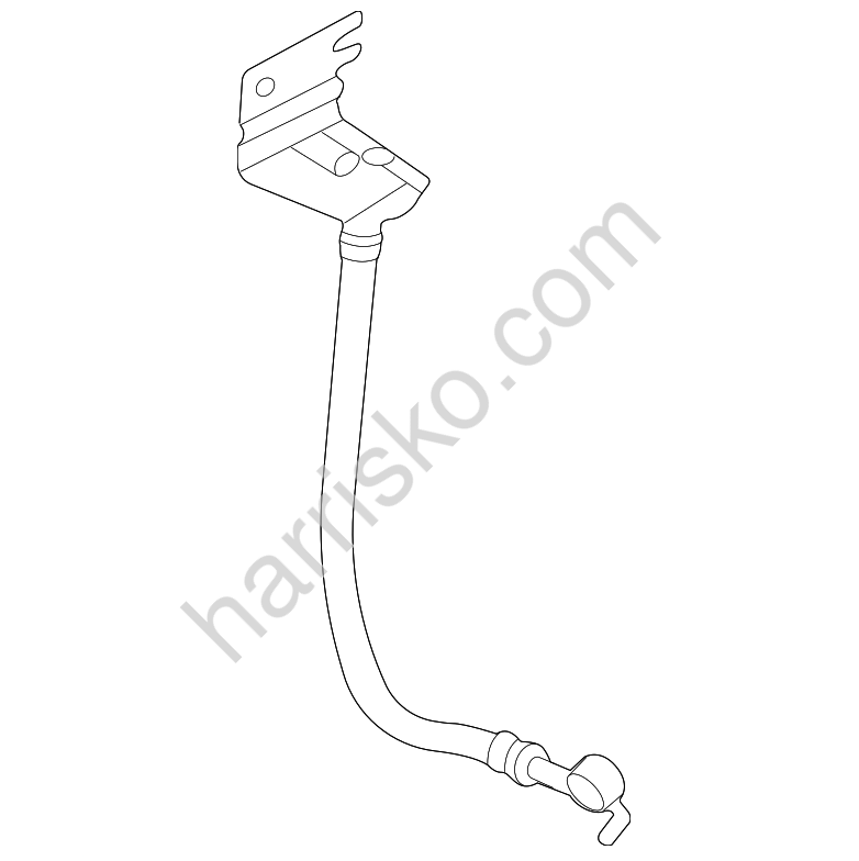 ШЛАНГ ТОРМОЗНОЙ СИСТЕМЫ ЗАДНИЙ ЛЕВЫЙ НА KIA SORENTO MQ4 58737P2000