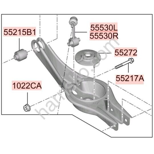 РЫЧАГ НИЖНИЙ ЗАДНИЙ ПРАВЫЙ НА KIA SELTOS SP2 55211Q5500