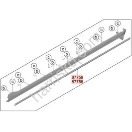 НАКЛАДКА ПОРОГА НАРУЖНАЯ ПРАВАЯ НА HYUNDAI SANTAFE MX5 87752P6000CA