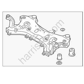 ПОДРАМНИК ПЕРЕДНИЙ НА HYUNDAI GRANDEUR IG 62405G8050