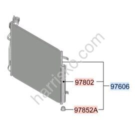 РАДИАТОР КОНДИЦИОНЕРА НА HYUNDAI SONATA DN8 РЕСТАЙЛИНГ 97606L1AA0