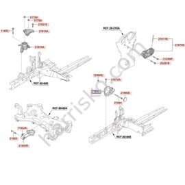 ОПОРА ДВИГАТЕЛЯ НА HYUNDAI GRANDEUR IG РЕСТАЙЛИНГ 21830F6400