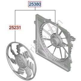 ВЕНТИЛЯТОР РАДИАТОРА НА HYUNDAI SANTAFE MX5 25380P6000