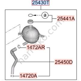 БАЧОК РАСШИРИТЕЛЬНЫЙ НА KIA CARNIVAL KA4 2023- 25430R0050