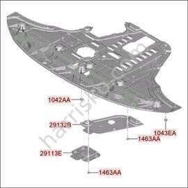 ЗАЩИТНАЯ ПАНЕЛЬ МОТОРНОГО ОТСЕКА НА CARNIVAL KA4 2023- 29110R0200 