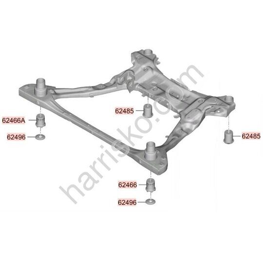 ПОДРАМНИК ПЕРЕДНИЙ НА HYUNDAI/KIA 62405P2AA0